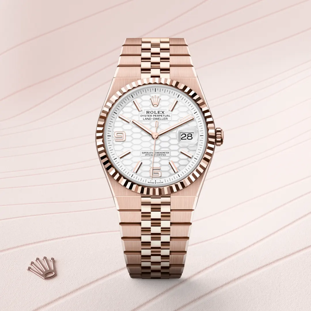 Rolex Land-Dweller in 18 ct Everose gold, M127335-0001 - Verga 1947