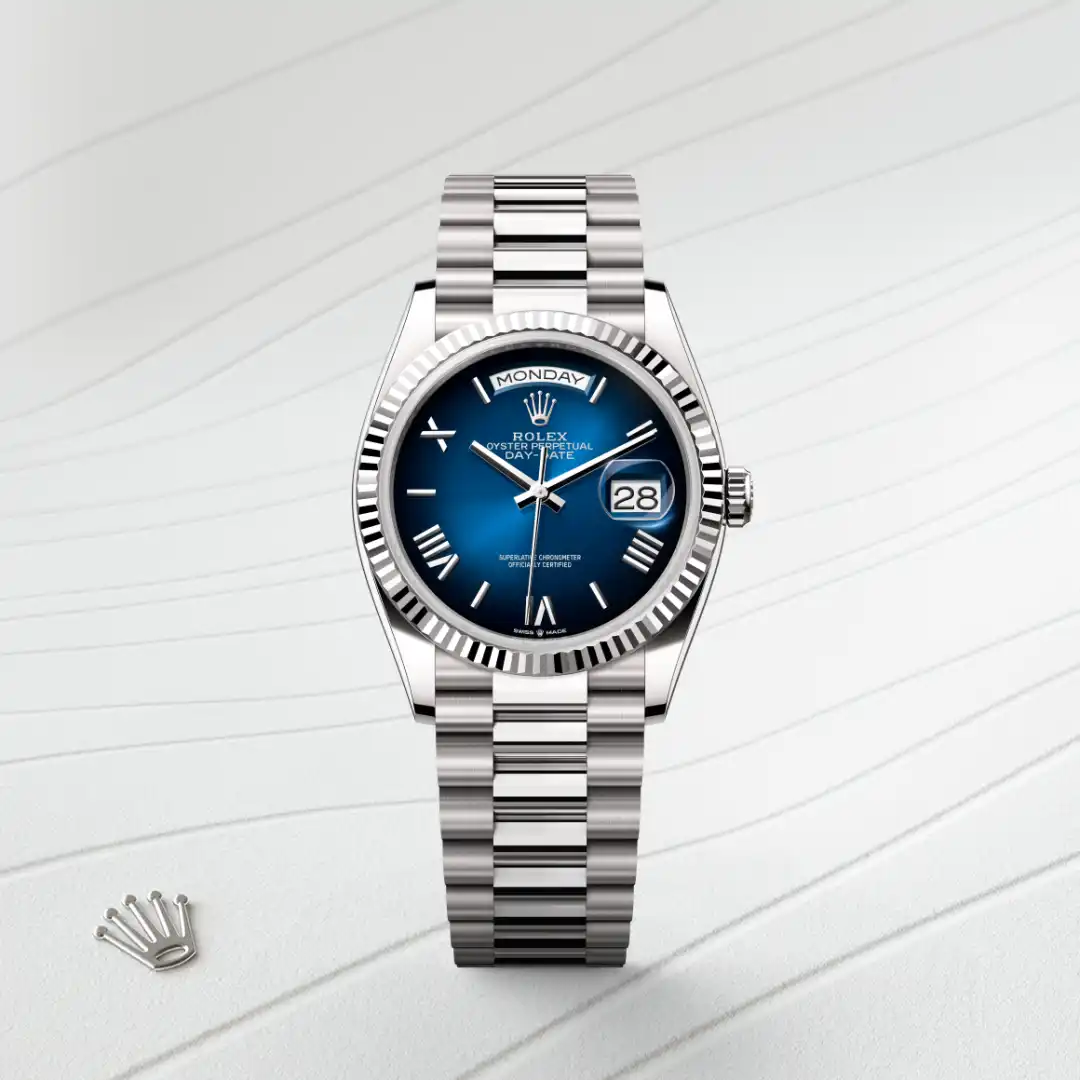 Rolex Day-Date in 18 ct white gold, M128239-0063 - Verga 1947