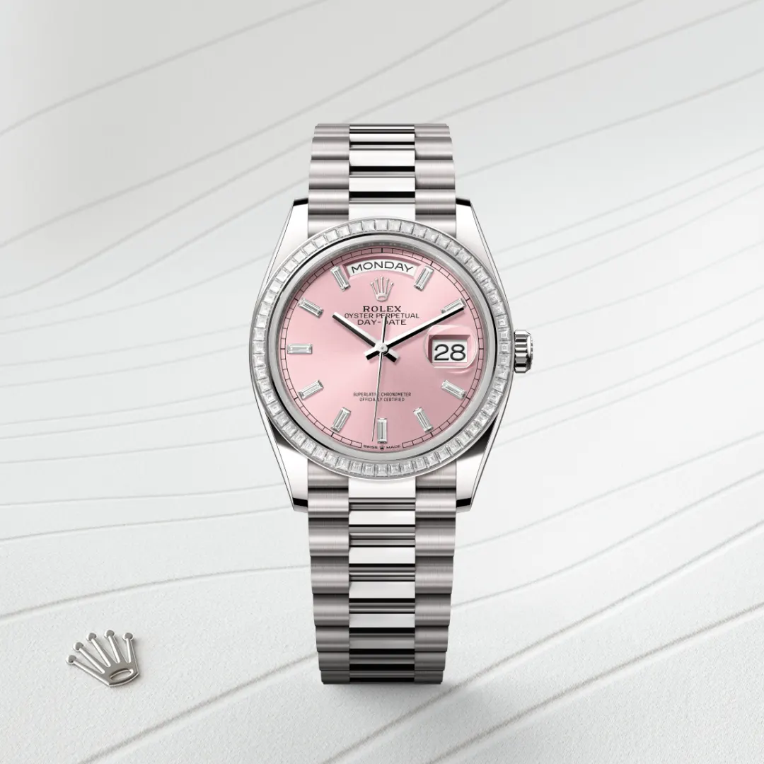 Rolex Day-Date in 18 ct white gold, M128399TBR-0029 - Verga 1947