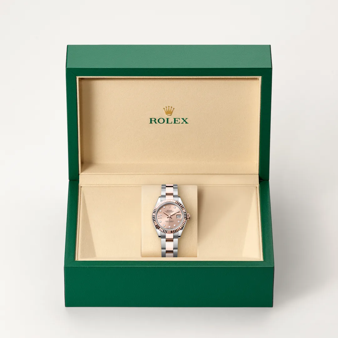 Rolex Lady-Datejust in Everose Rolesor - combination of Oystersteel and Everose gold, M279171-0028 - Verga 1947