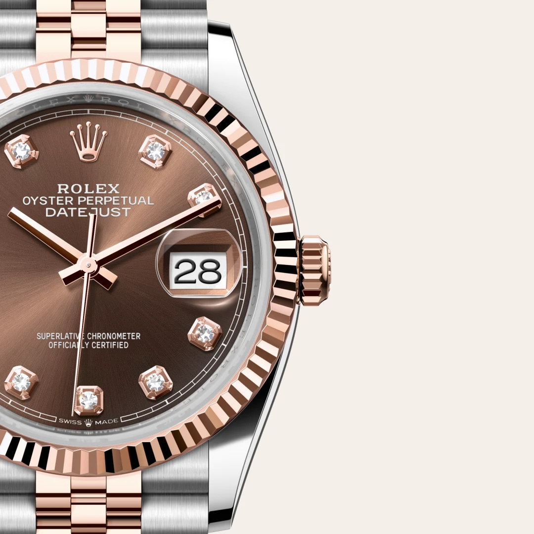Rolex Datejust in Rolesor Everose (combinazione di acciaio Oystersteel e oro Everose), M126231-0053 - Verga 1947