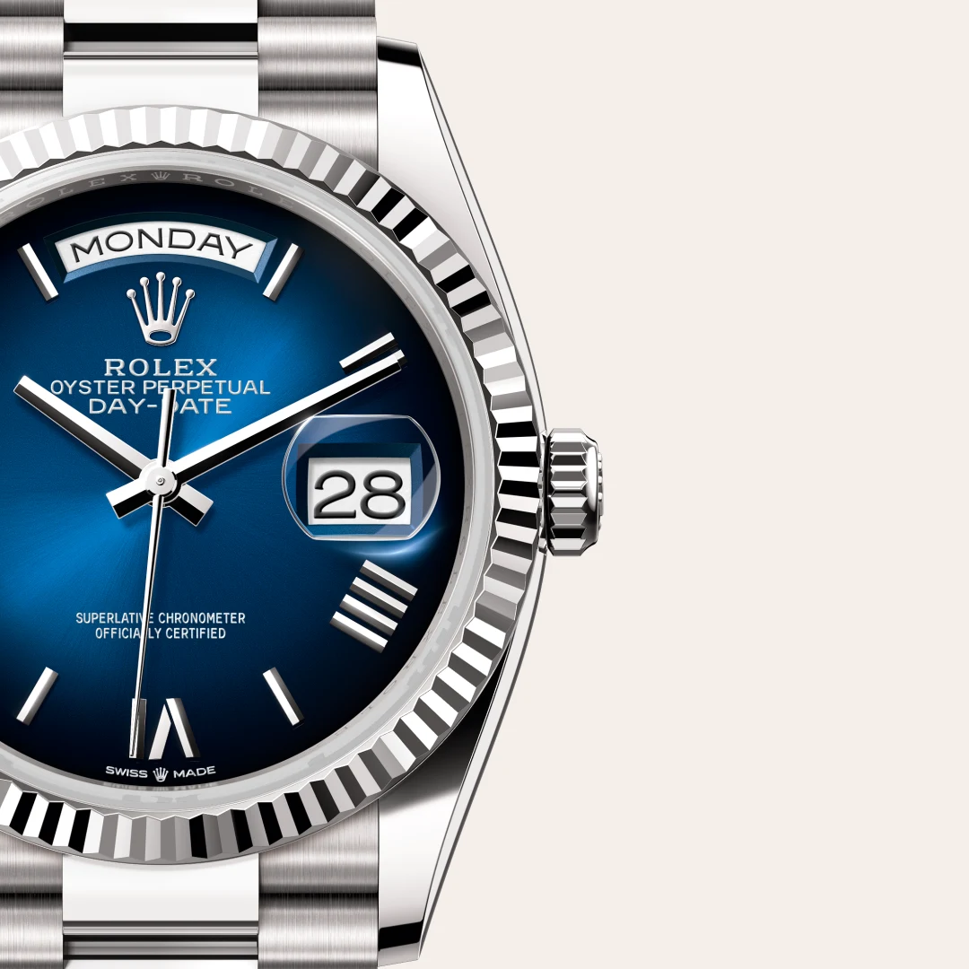 Rolex Day-Date in 18 ct white gold, M128239-0063 - Verga 1947