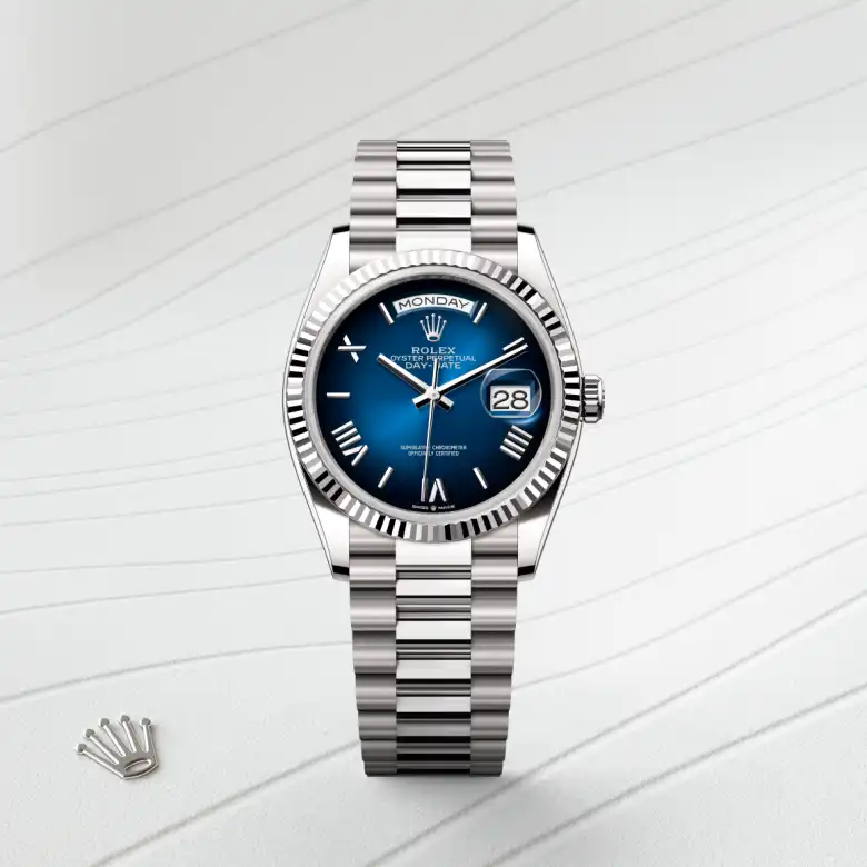 Rolex Day-Date in 18 ct white gold, M128239-0063 - Verga 1947