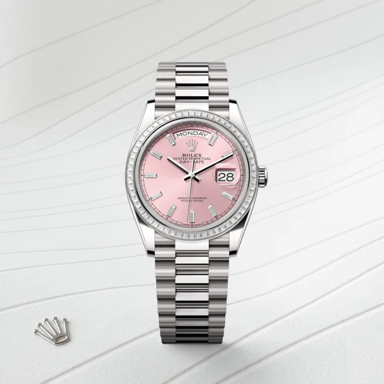 Rolex Day-Date in 18 ct white gold, M128399TBR-0029 - Verga 1947