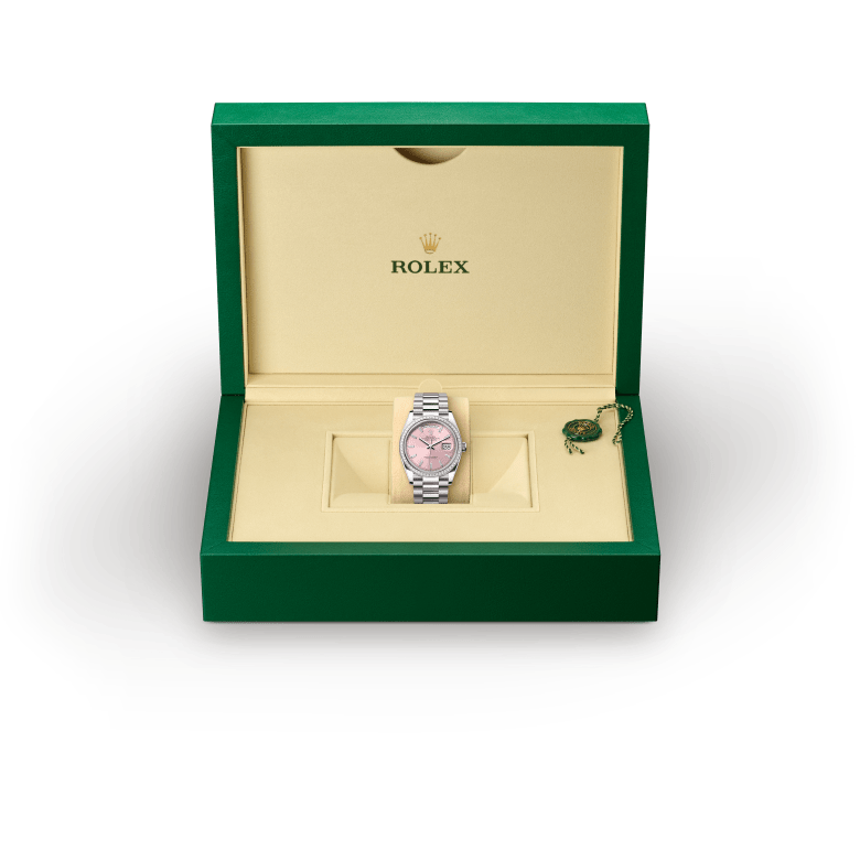 Rolex Day-Date in 18 ct white gold, M128399TBR-0029 - Verga 1947