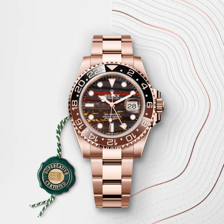 Rolex GMT-Master II in 18 ct Everose gold, M126715CHNR-0002 - Verga 1947