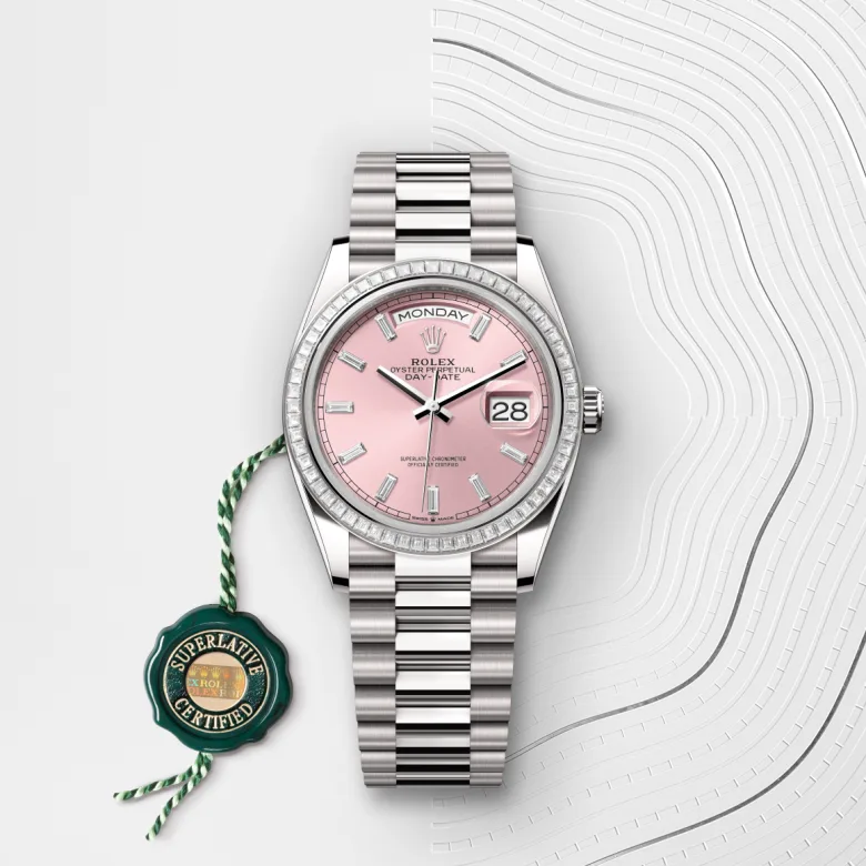 Rolex Day-Date in 18 ct white gold, M128399TBR-0029 - Verga 1947