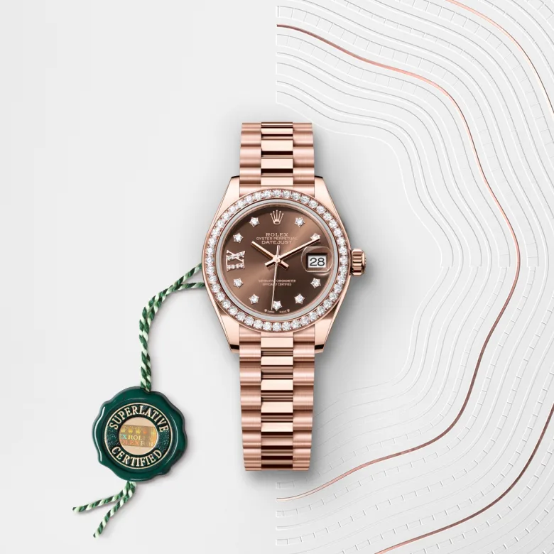 Rolex Lady-Datejust in 18 ct Everose gold, M279135RBR-0001 - Verga 1947