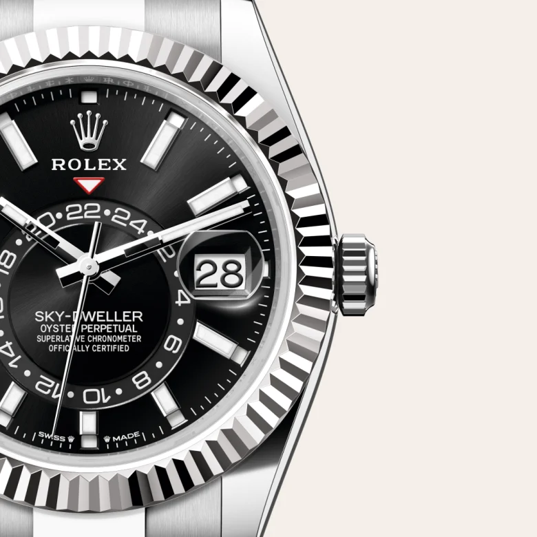 Rolex Sky-Dweller in White Rolesor - combination of Oystersteel and white gold, M336934-0007 - Verga 1947