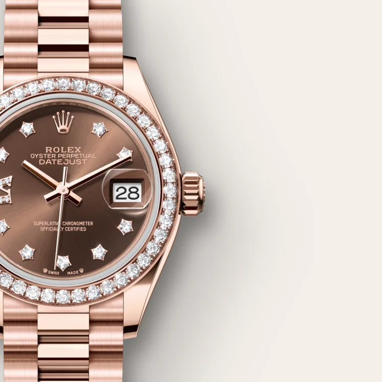 Rolex Lady-Datejust in 18 ct Everose gold, M279135RBR-0001 - Verga 1947