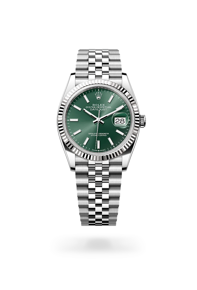 Rolex Datejust in White Rolesor - combination of Oystersteel and white gold, M126234-0051 - Verga 1947