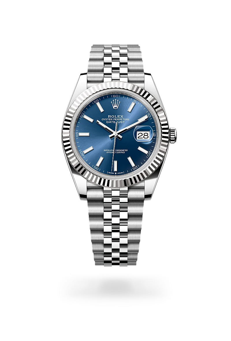 Rolex Datejust in White Rolesor - combination of Oystersteel and white gold, M126334-0002 - Verga 1947
