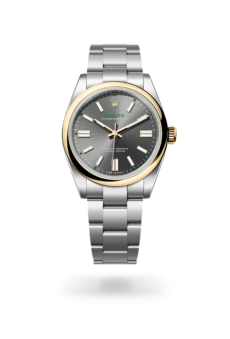 Rolex Oyster Perpetual in Rolesor giallo (combinazione di acciaio Oystersteel e oro giallo), M134303-0001 - Verga 1947