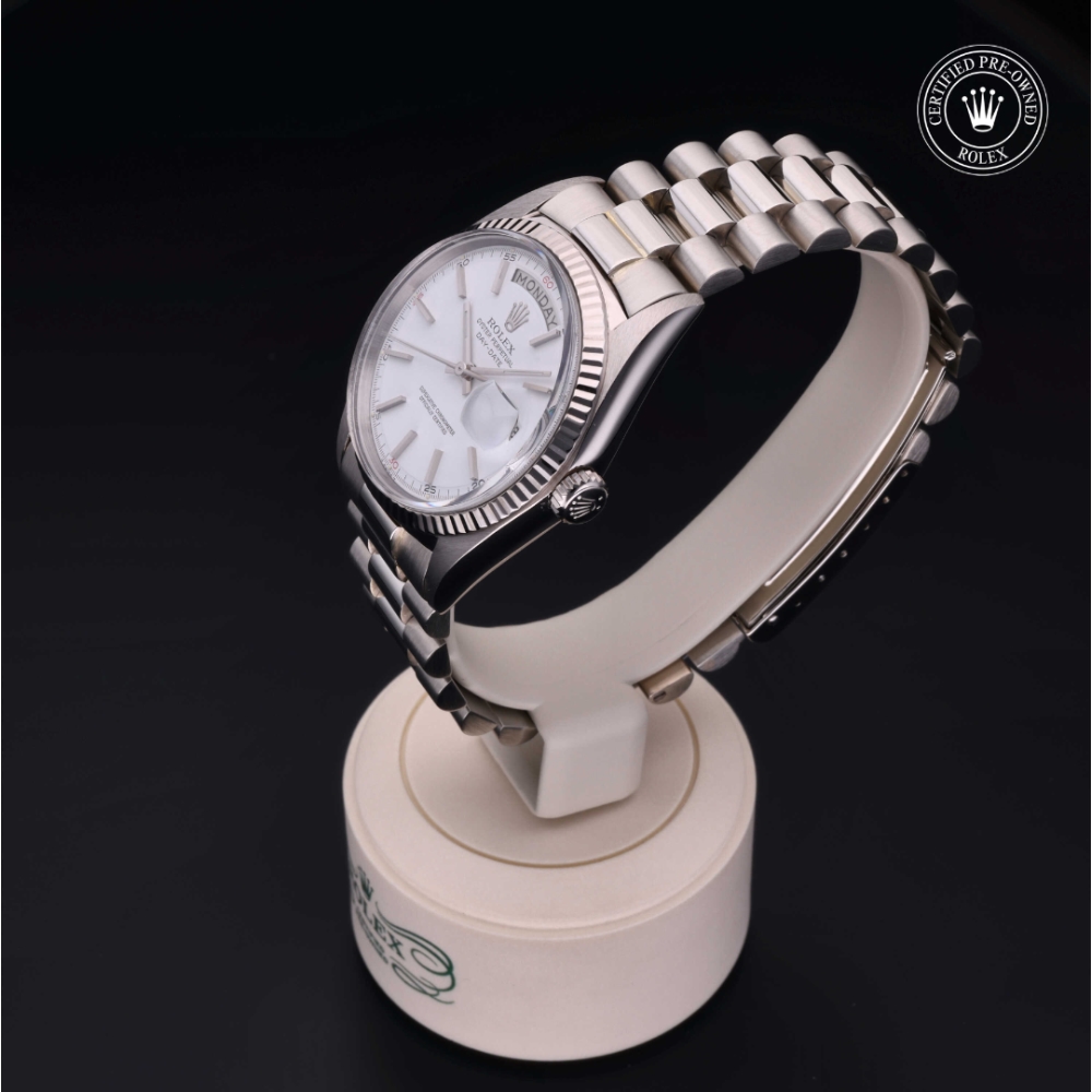 Rolex Certified Pre-Owned  36 in oro bianco 18 ct, 1803/9 | Verga 1947