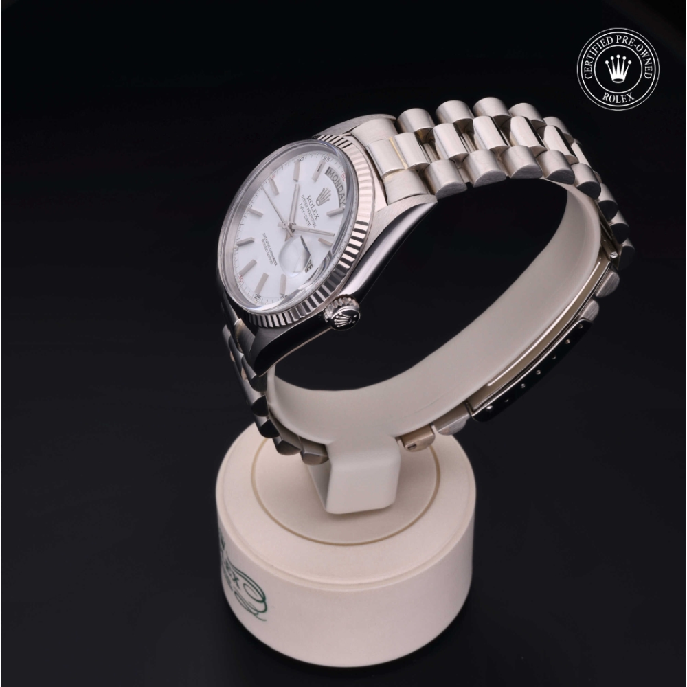 Rolex Certified Pre-Owned  36 in oro bianco 18 ct, 1803/9 | Verga 1947