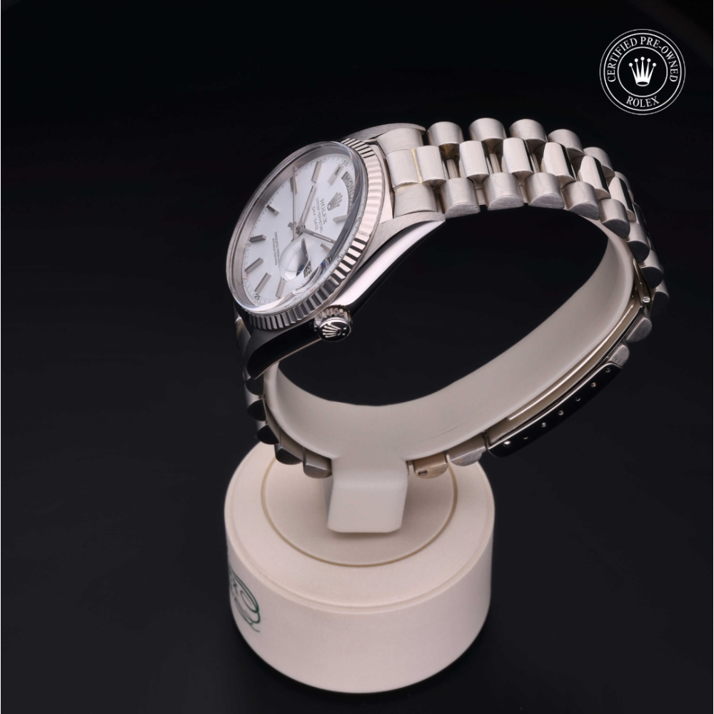 Rolex Certified Pre-Owned  36 in oro bianco 18 ct, 1803/9 | Verga 1947