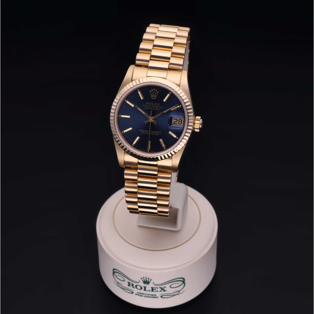 Rolex Certified Pre-Owned Oyster Perpetual 31 in Gold 18 Carat Yellow, 68278 | Verga 1947
