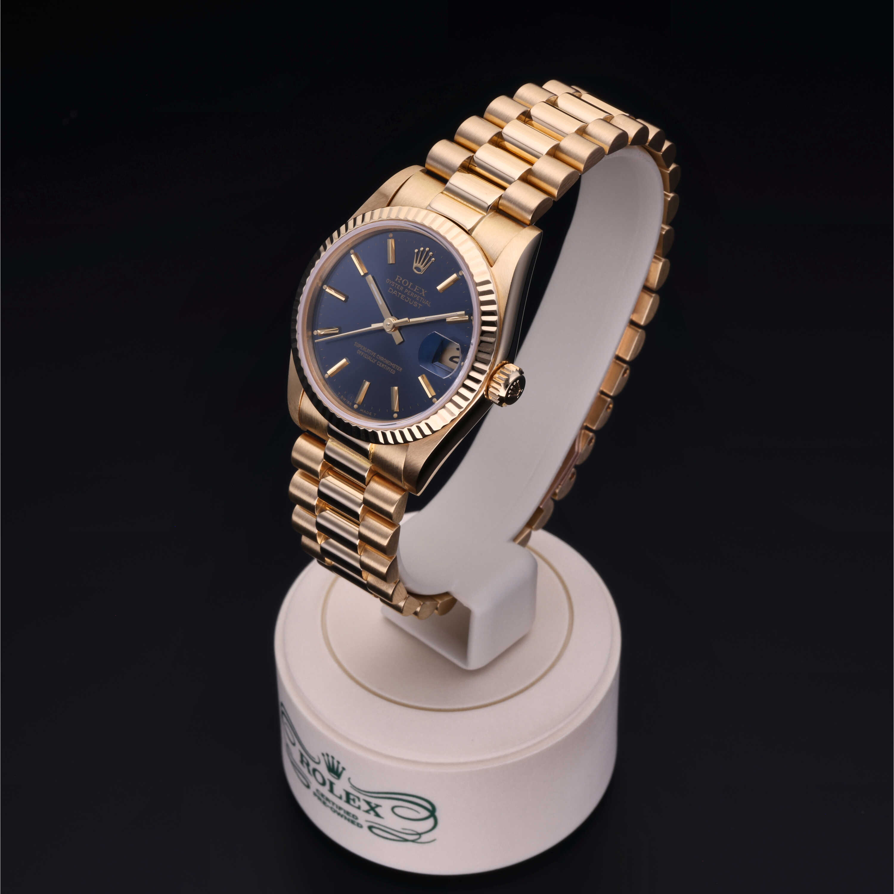 Rolex Certified Pre-Owned Oyster Perpetual 31 in Gold 18 Carat Yellow, 68278 | Verga 1947