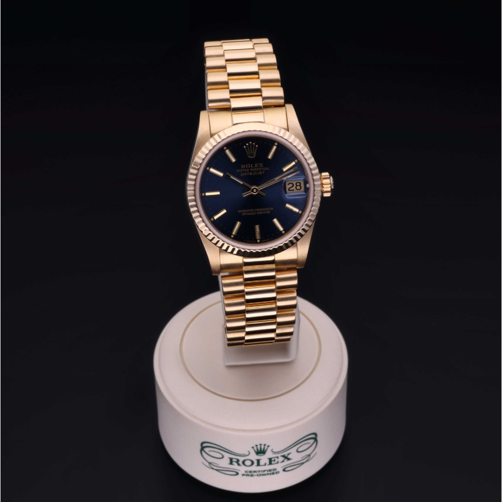 Rolex Certified Pre-Owned Oyster Perpetual 31 in Gold 18 Carat Yellow, 68278 | Verga 1947