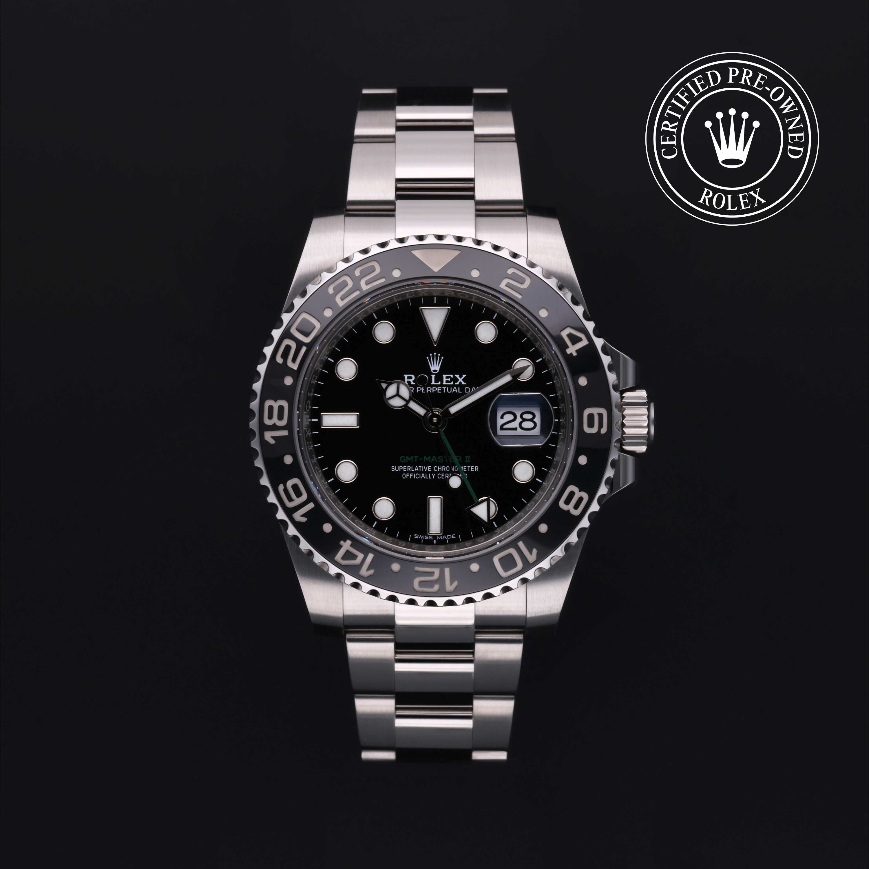 Rolex Certified Pre-Owned Oyster Perpetual 40 in Steel, 116710LN | Verga 1947