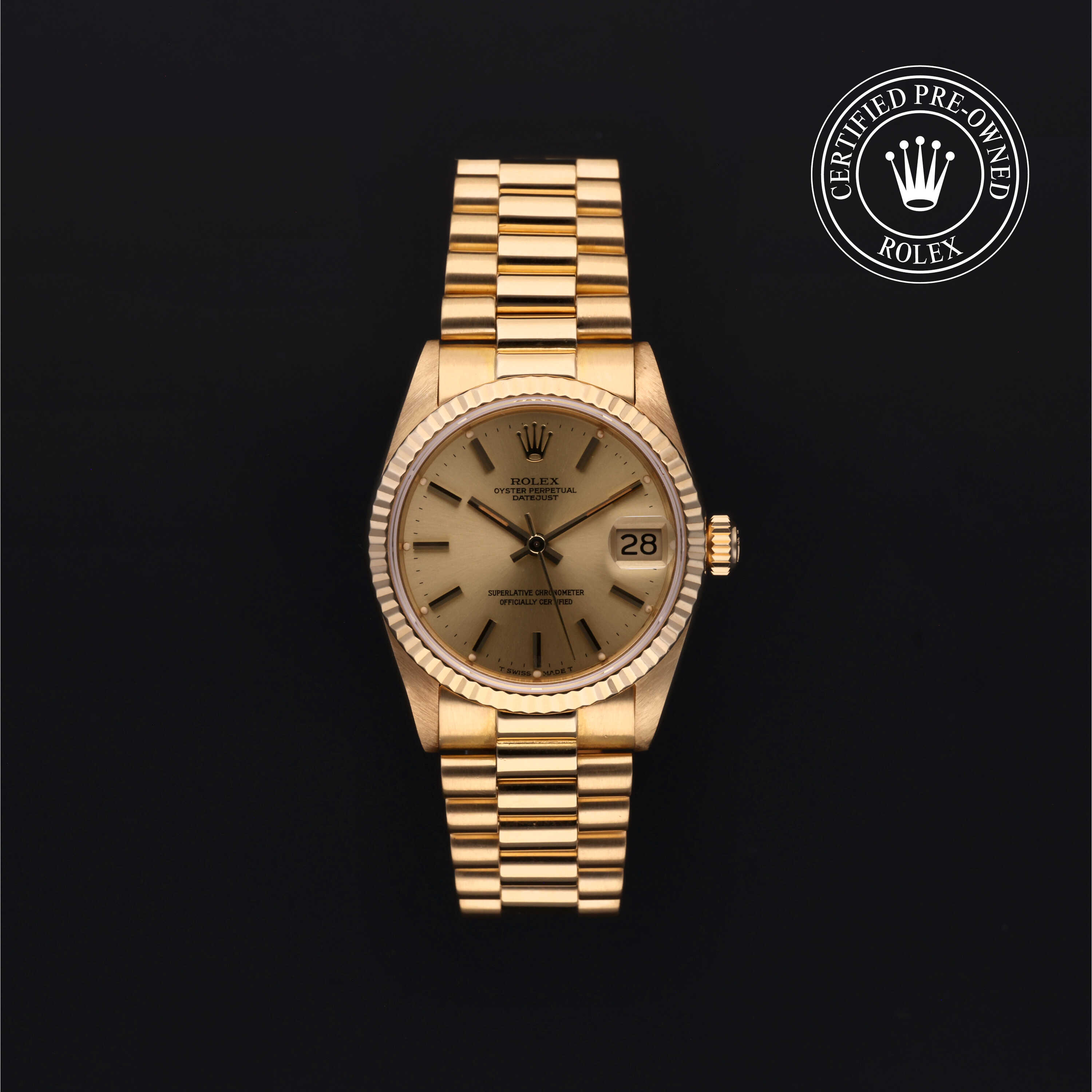 Rolex Certified Pre-Owned  31 in Gold 18 Carat Yellow, 68278 | Verga 1947