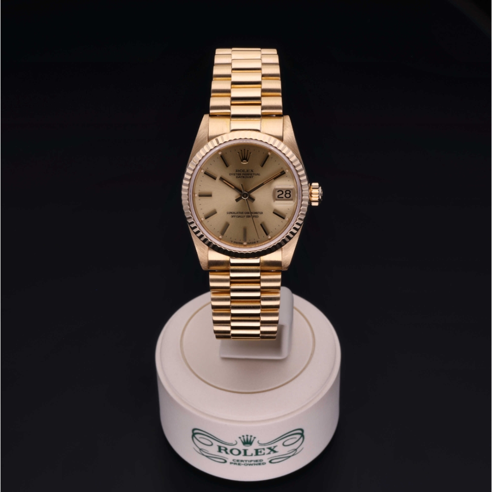 Rolex Certified Pre-Owned  31 in Gold 18 Carat Yellow, 68278 | Verga 1947