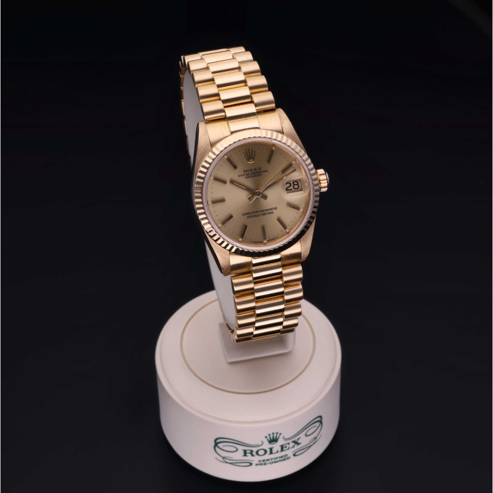 Rolex Certified Pre-Owned  31 in Gold 18 Carat Yellow, 68278 | Verga 1947