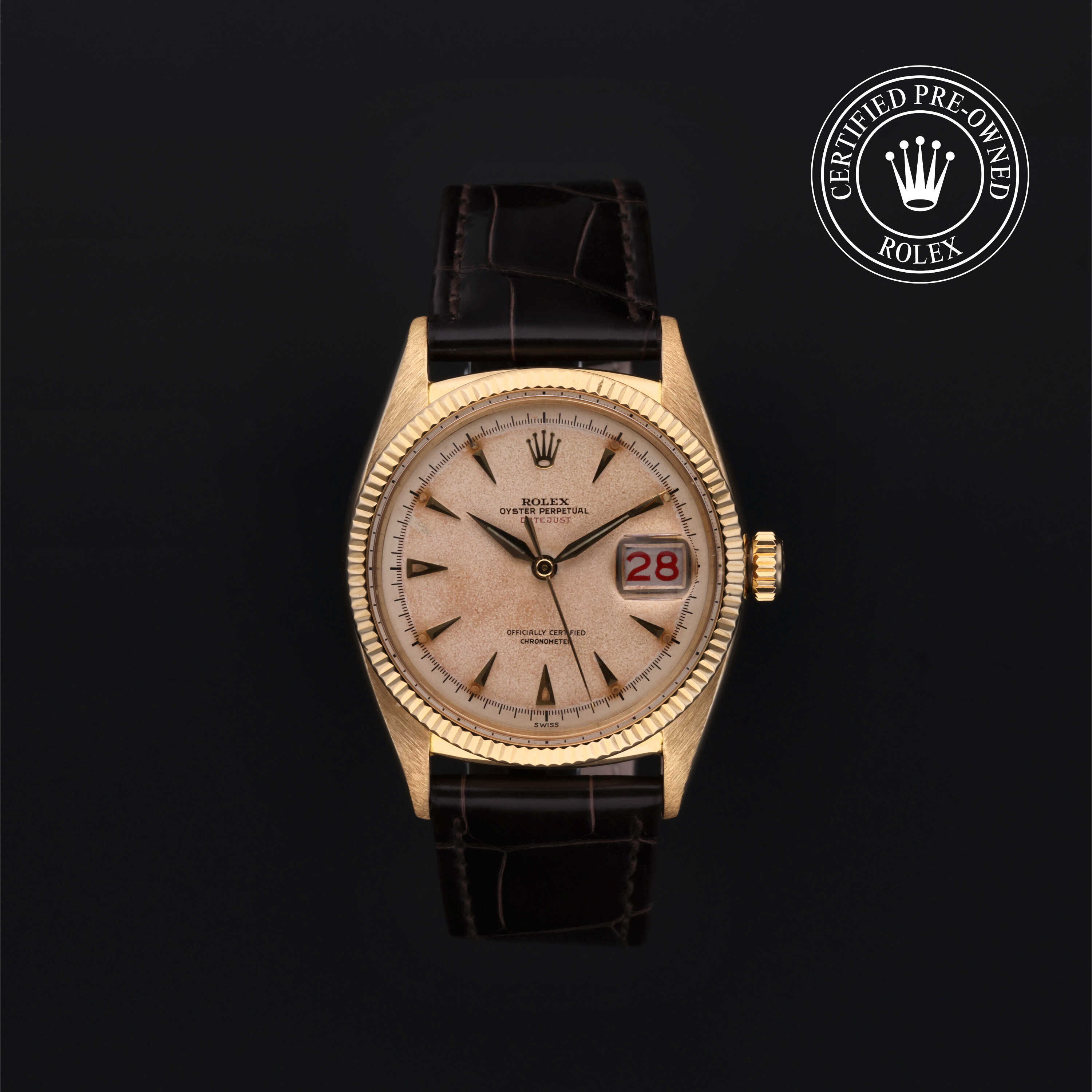 Rolex Certified Pre-Owned  38 in Gold Two-tone Yellow/Red, 6305/8 | Verga 1947