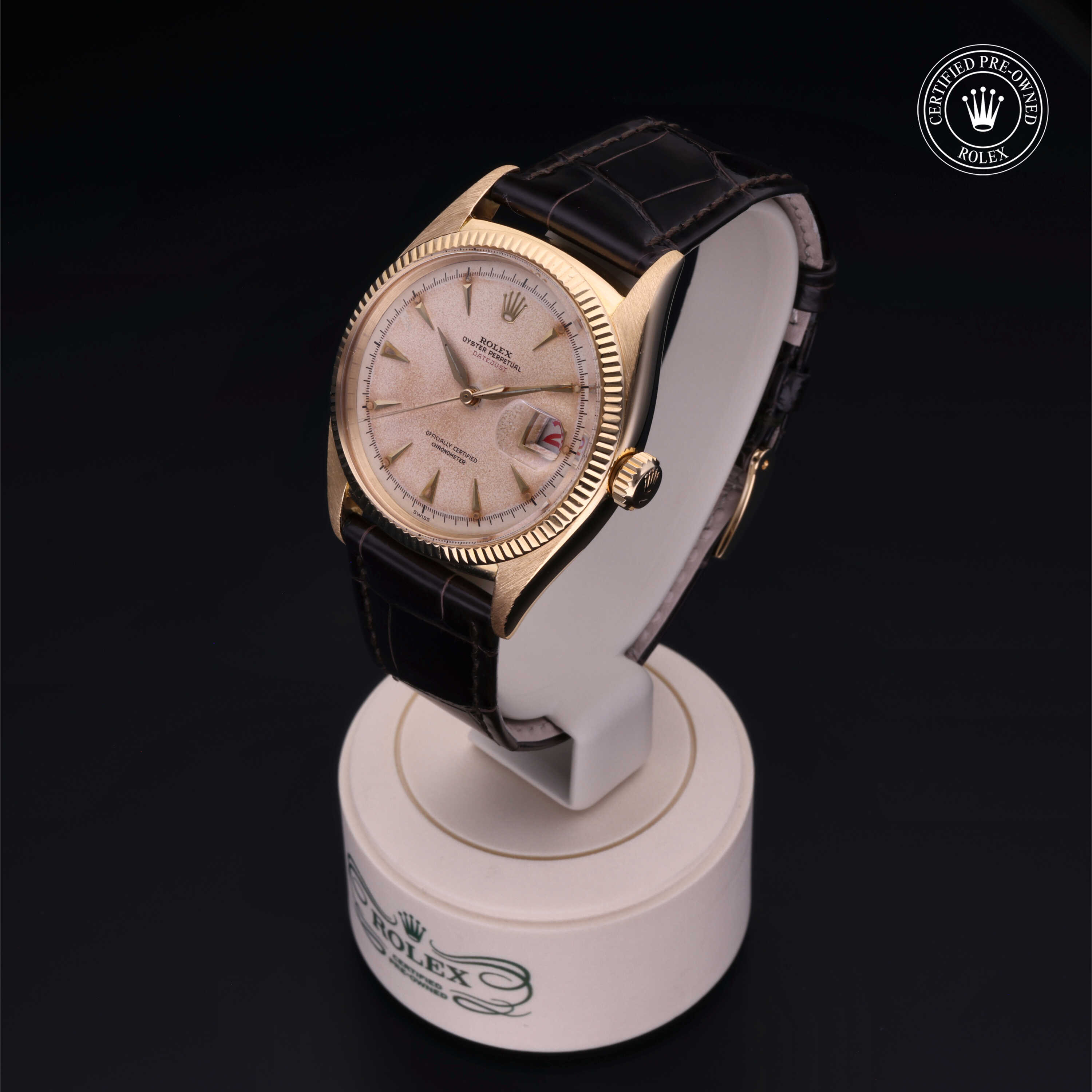 Rolex Certified Pre-Owned  38 in Gold Two-tone Yellow/Red, 6305/8 | Verga 1947
