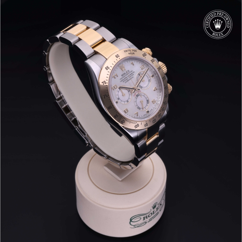 Rolex Certified Pre-Owned Oyster Perpetual 40 in Rolesor 18 Carat Yellow, 116523 | Verga 1947