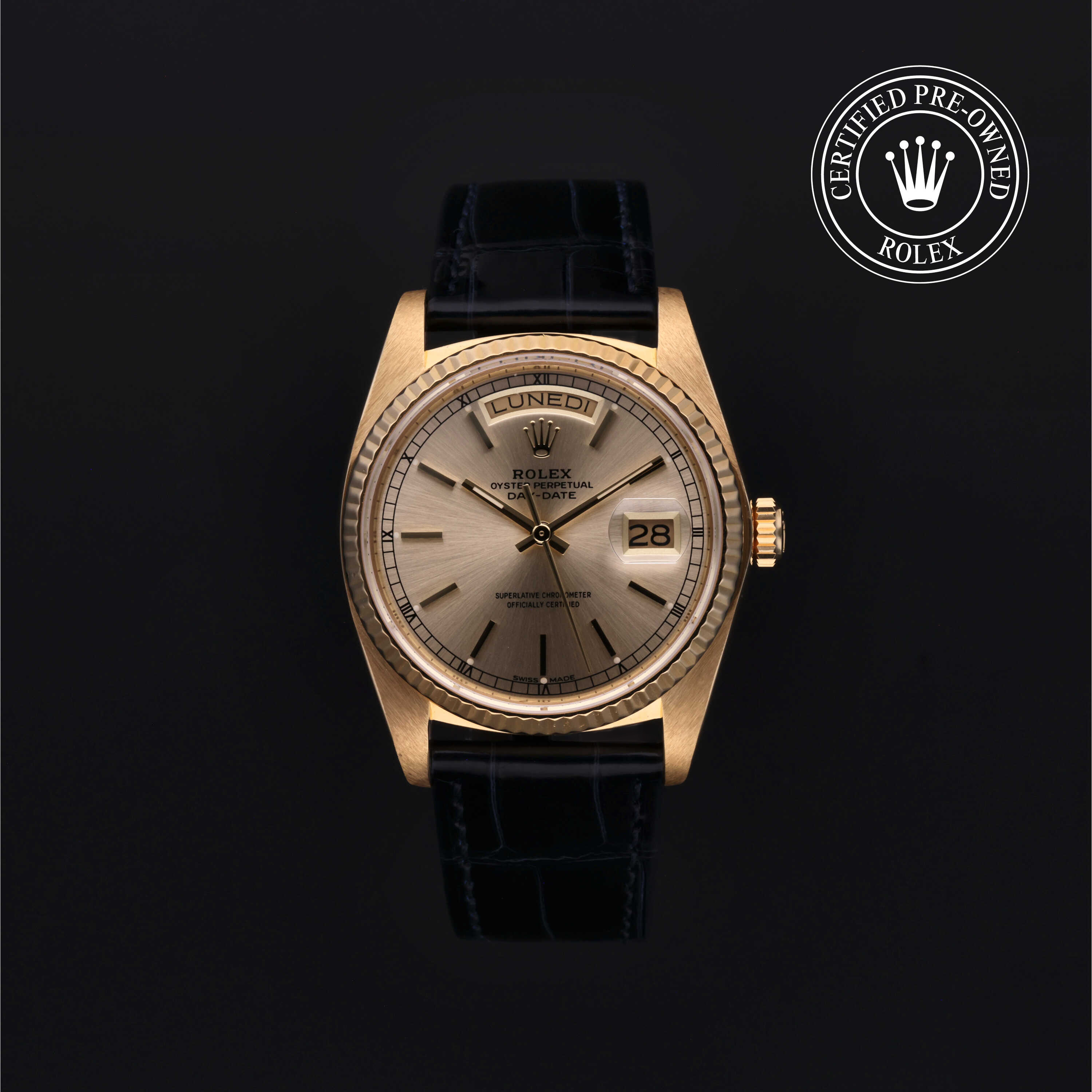 Rolex Certified Pre-Owned Oyster Perpetual 36 in Oro 18 CT.G, 18038 | Verga 1947