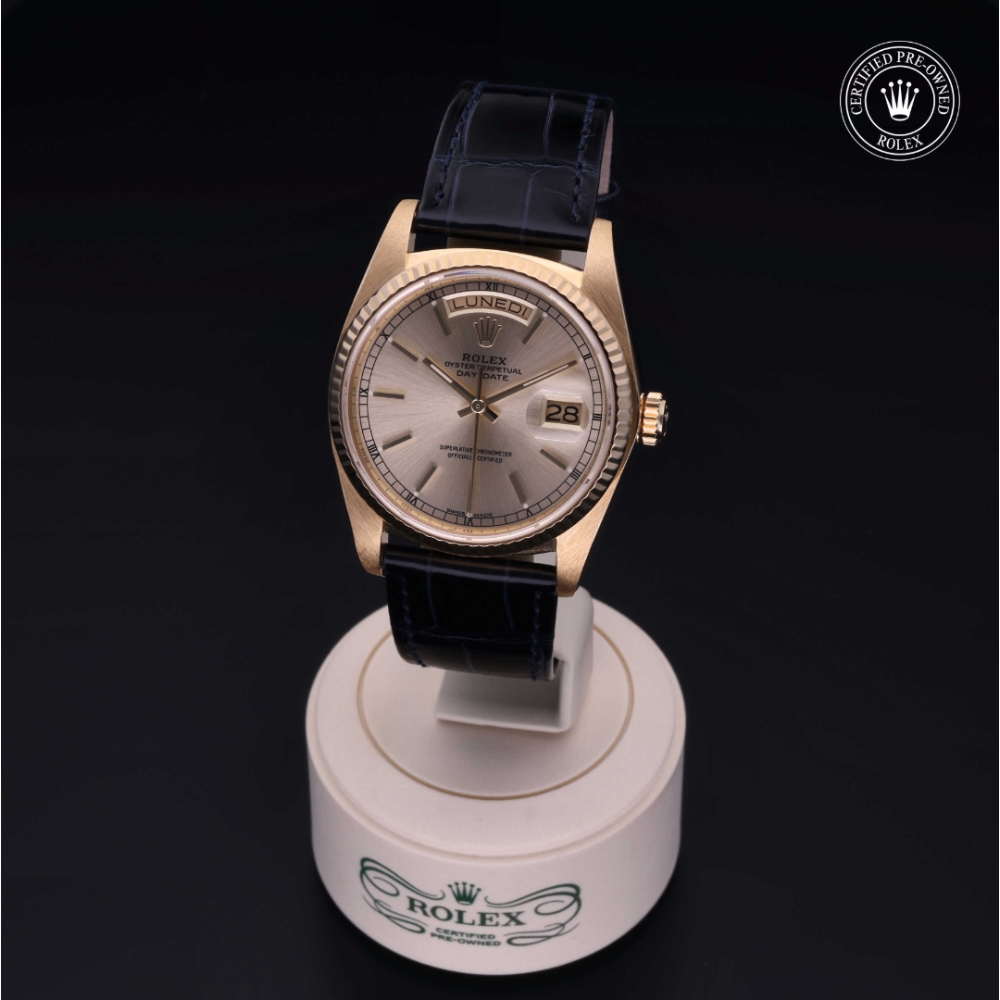 Rolex Certified Pre-Owned Oyster Perpetual 36 in Oro 18 CT.G, 18038 | Verga 1947
