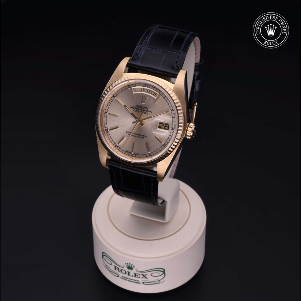 Rolex Certified Pre-Owned Oyster Perpetual 36 in Oro 18 CT.G, 18038 | Verga 1947
