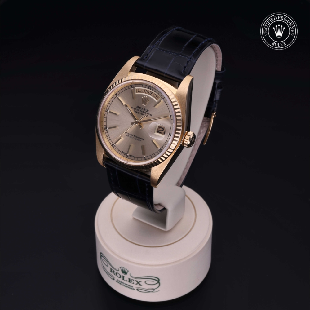 Rolex Certified Pre-Owned Oyster Perpetual 36 in Oro 18 CT.G, 18038 | Verga 1947