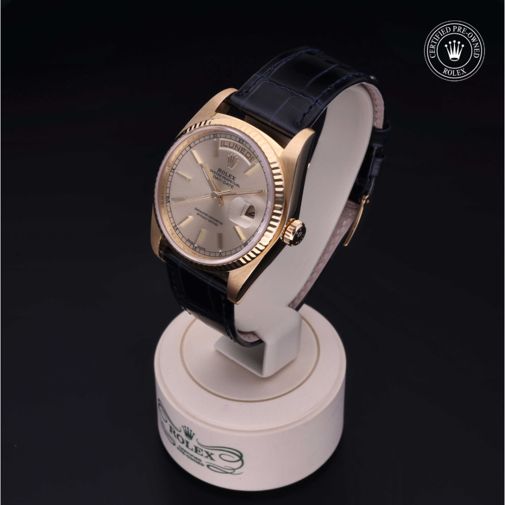Rolex Certified Pre-Owned Oyster Perpetual 36 in Oro 18 CT.G, 18038 | Verga 1947