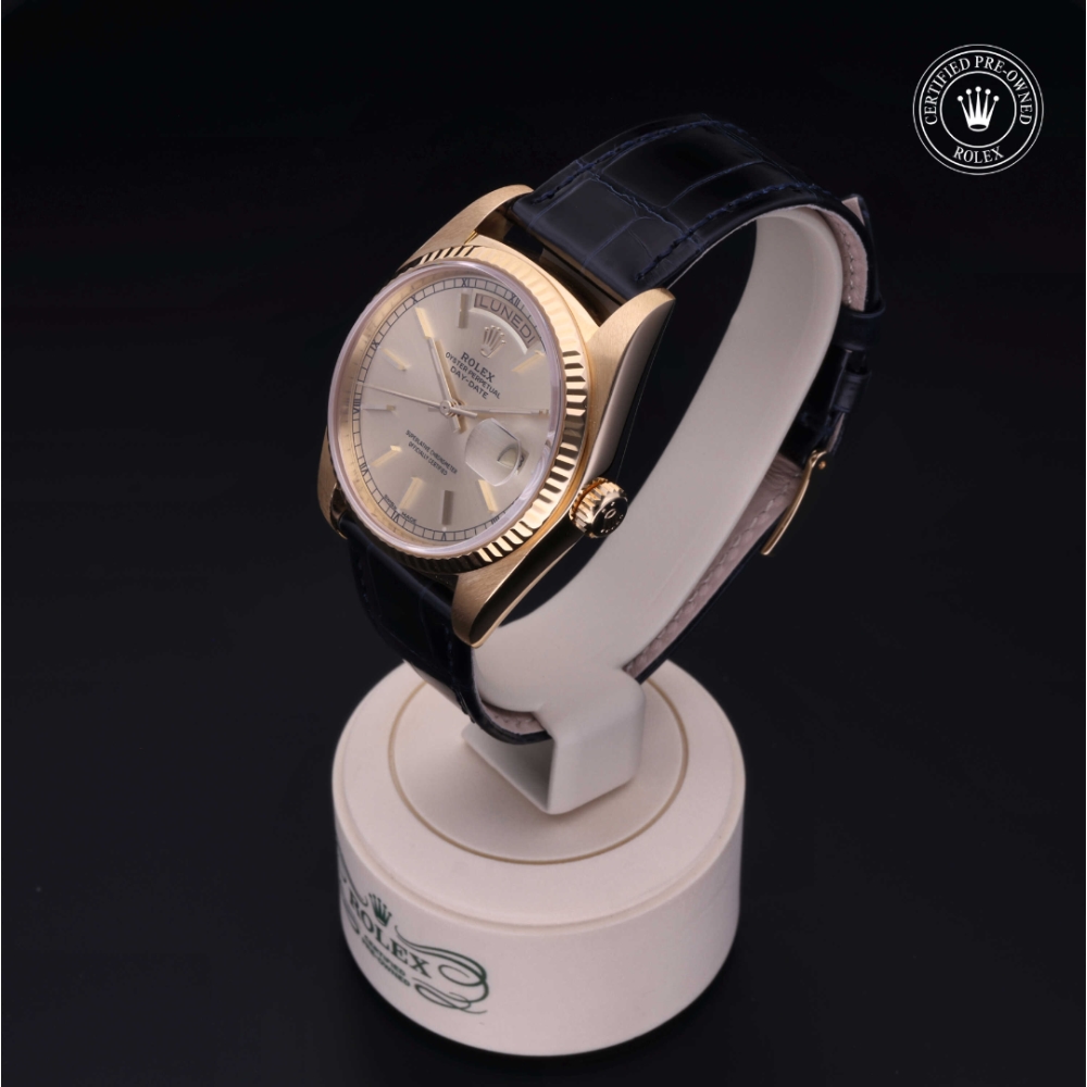 Rolex Certified Pre-Owned Oyster Perpetual 36 in Oro 18 CT.G, 18038 | Verga 1947