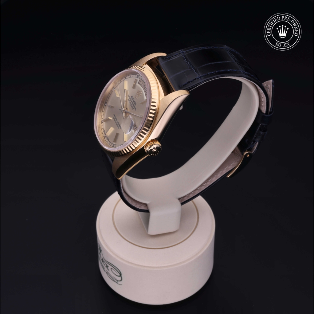 Rolex Certified Pre-Owned Oyster Perpetual 36 in Oro 18 CT.G, 18038 | Verga 1947