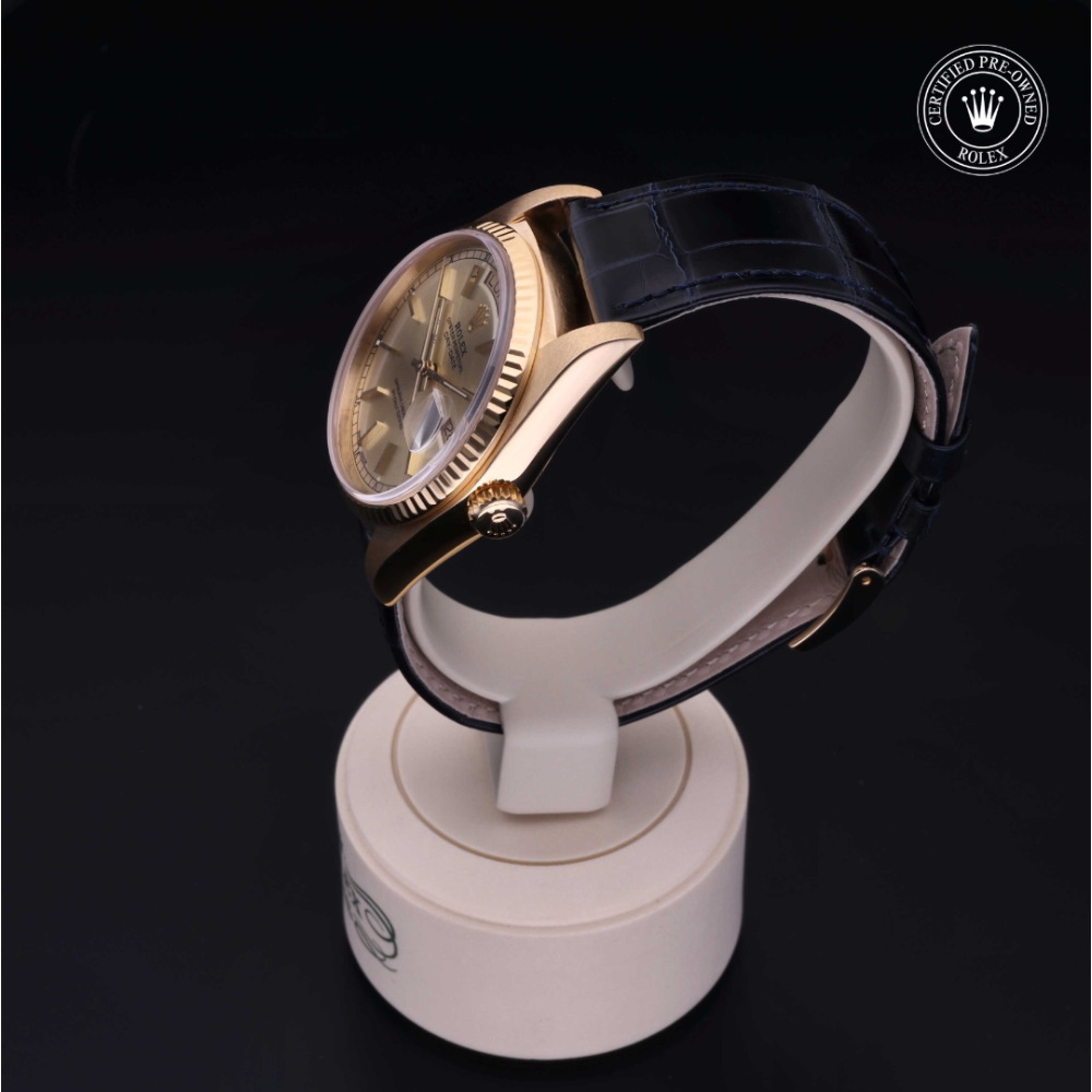 Rolex Certified Pre-Owned Oyster Perpetual 36 in Oro 18 CT.G, 18038 | Verga 1947