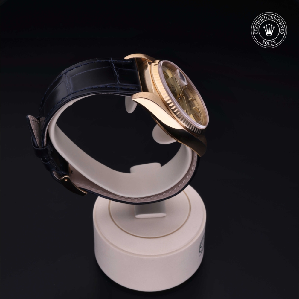 Rolex Certified Pre-Owned Oyster Perpetual 36 in Oro 18 CT.G, 18038 | Verga 1947