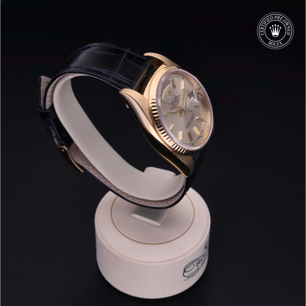 Rolex Certified Pre-Owned Oyster Perpetual 36 in Oro 18 CT.G, 18038 | Verga 1947