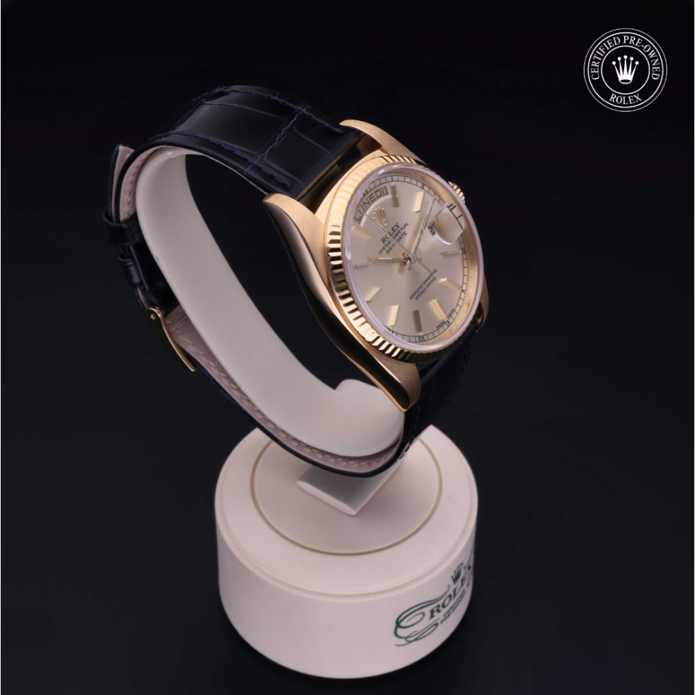 Rolex Certified Pre-Owned Oyster Perpetual 36 in Oro 18 CT.G, 18038 | Verga 1947