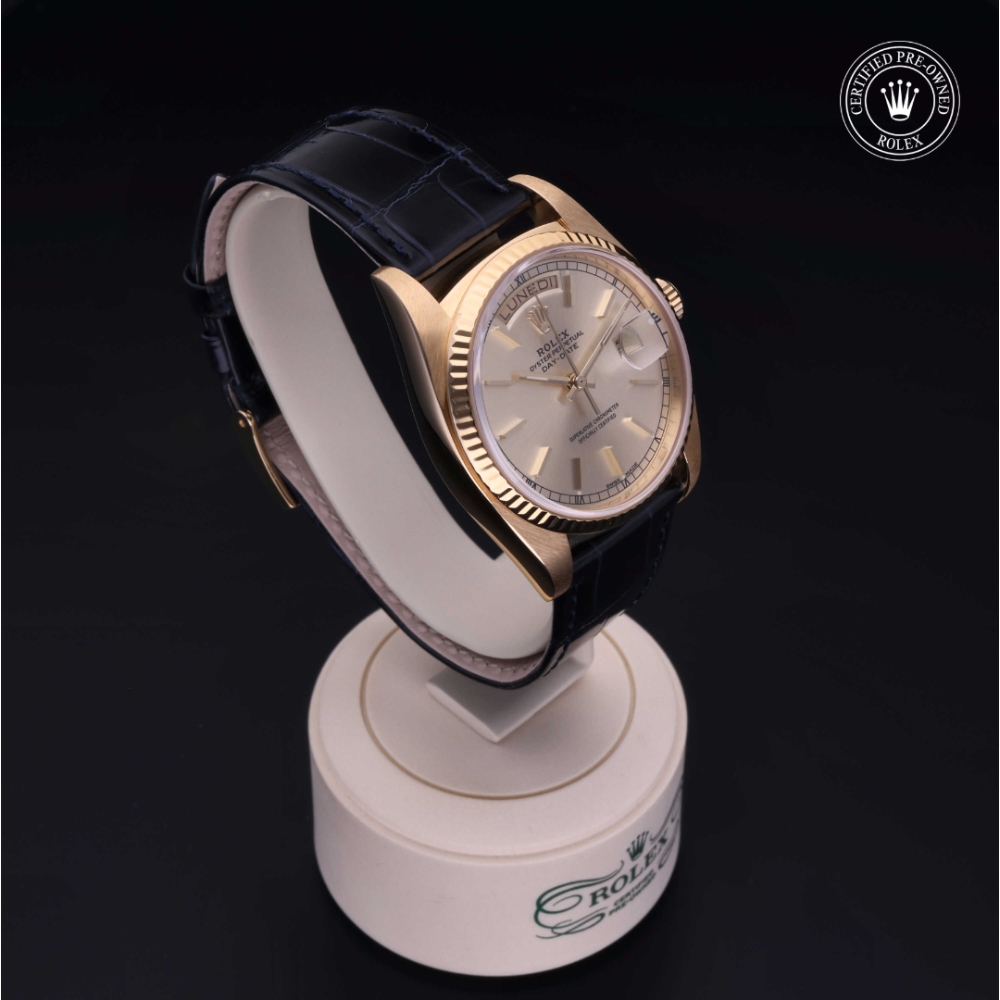 Rolex Certified Pre-Owned Oyster Perpetual 36 in Oro 18 CT.G, 18038 | Verga 1947