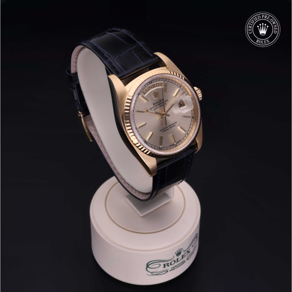 Rolex Certified Pre-Owned Oyster Perpetual 36 in Oro 18 CT.G, 18038 | Verga 1947