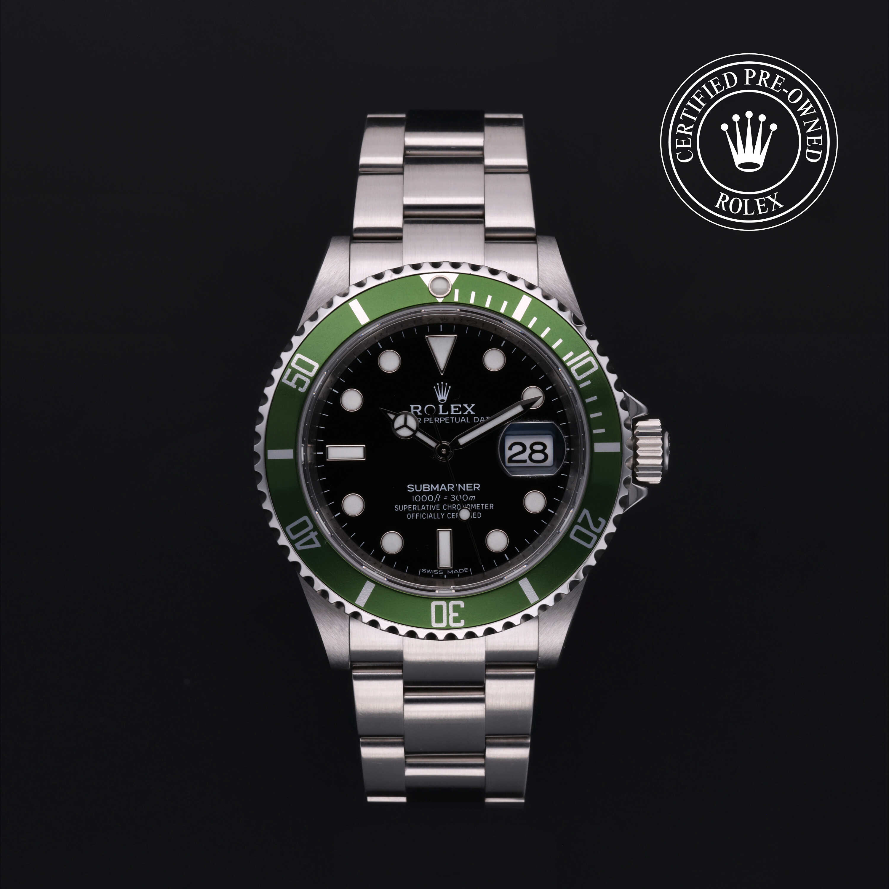 Rolex Certified Pre-Owned Oyster Perpetual 40 in Steel, 16610LV | Verga 1947