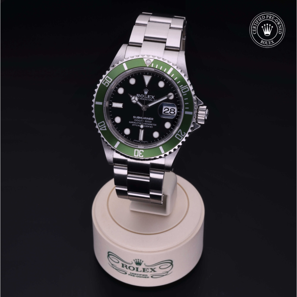 Rolex Certified Pre-Owned Oyster Perpetual 40 in Steel, 16610LV | Verga 1947
