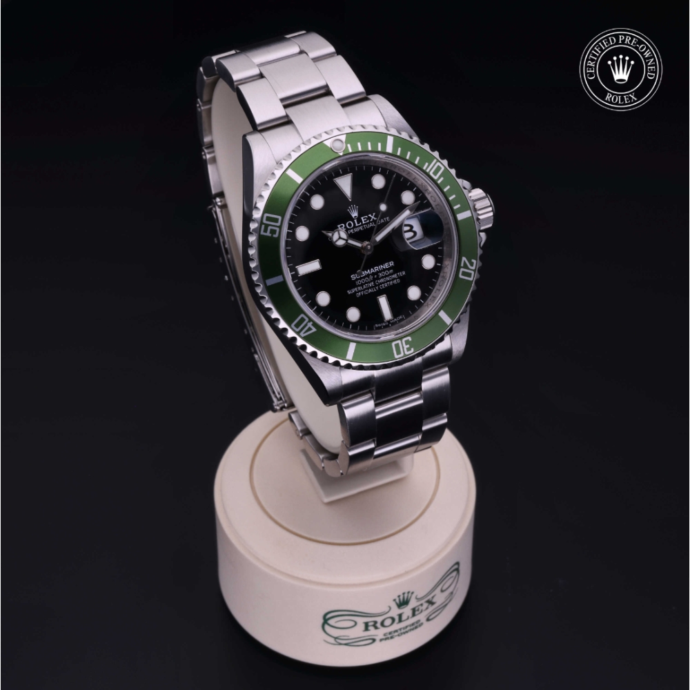 Rolex Certified Pre-Owned Oyster Perpetual 40 in Steel, 16610LV | Verga 1947