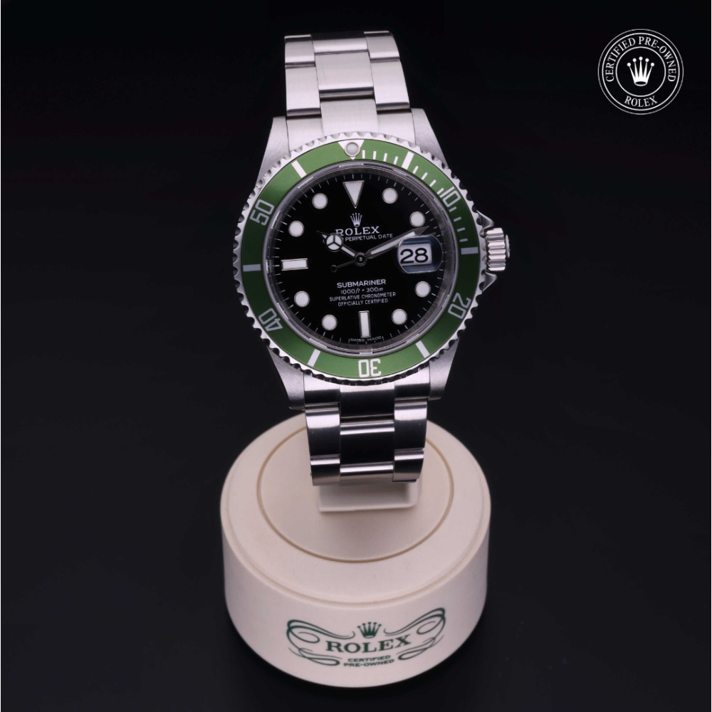 Rolex Certified Pre-Owned Oyster Perpetual 40 in Steel, 16610LV | Verga 1947