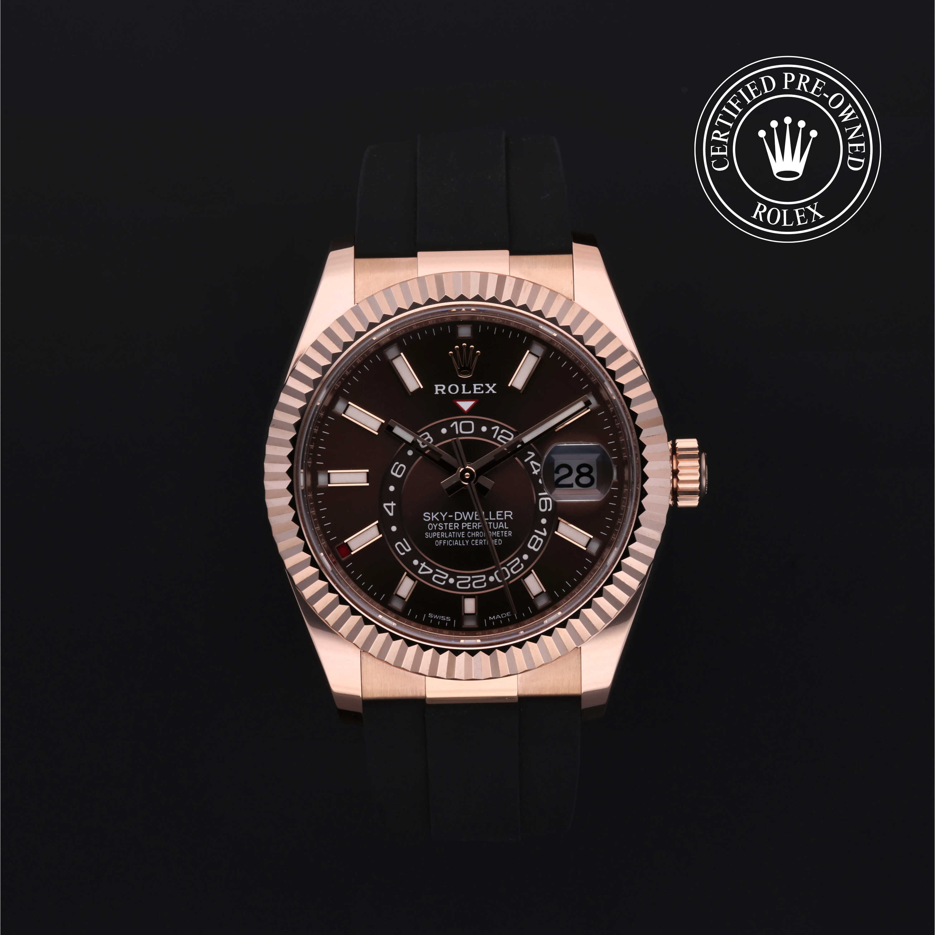 Rolex Certified Pre-Owned Oyster Perpetual 42 in Gold 18 Carat Red, 326235 | Verga 1947