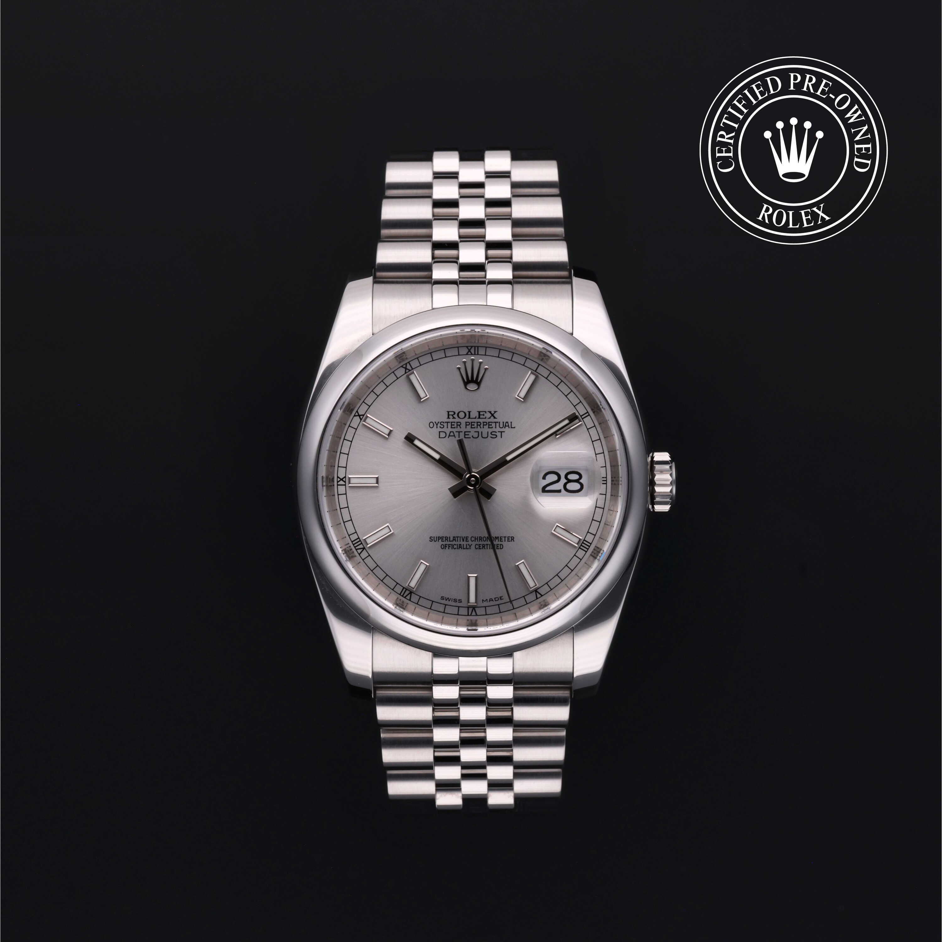 Rolex Certified Pre-Owned Oyster Perpetual 36 in Steel, 116200 | Verga 1947